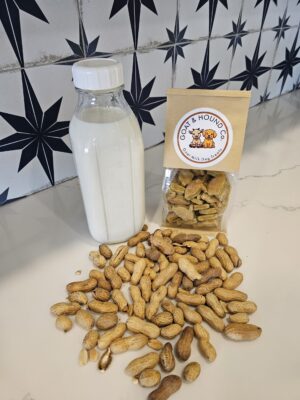 Goat Milk Oat and Peanut Butter Dog Treats- Small Size- 6 oz.